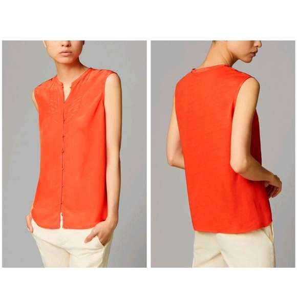 Massimo Dutti Tops - MASSIMO DUTTI WOMAN SILK SLEEVELESS TOP SIZE S
